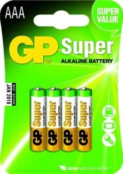 GP AAA Batterijen - 4 Stuks