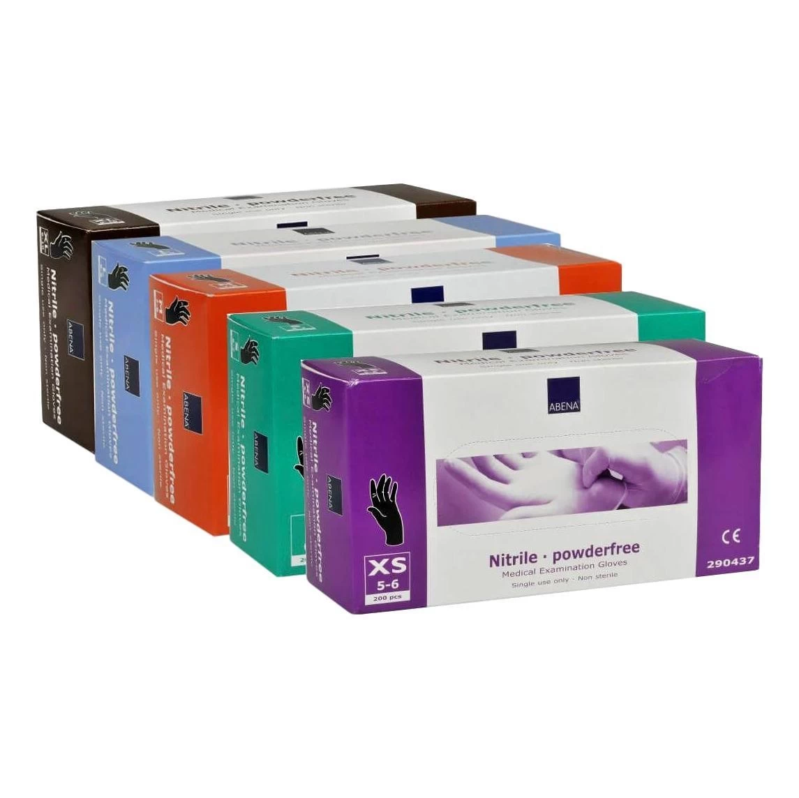 Abena Nitril Handschoen Classic Zwart 2 Abena Nitril Handschoen Classic Zwart - Afbeelding 2