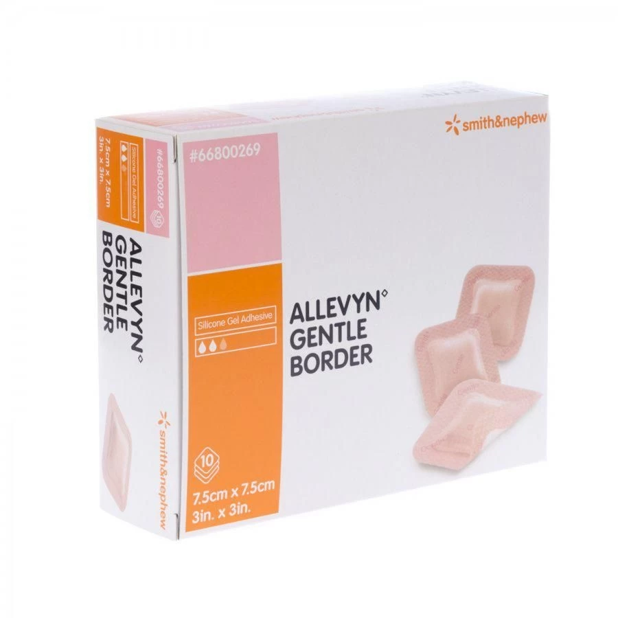 Allevyn Gentle Border Schuimverband 1 Allevyn Gentle Border Schuimverband