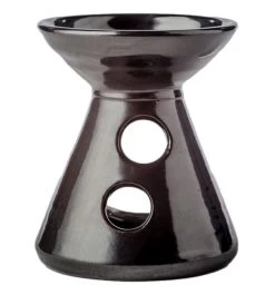 Aromabrander Kegel Metaal Zwart