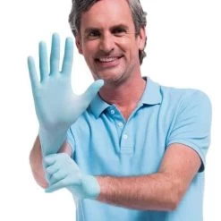 Comforties Soft Nitril Easyglide En Grip Blauw 100 Stuks -Medische Benodigdheden comforties soft nitril easyglide en grip blauw 100 2