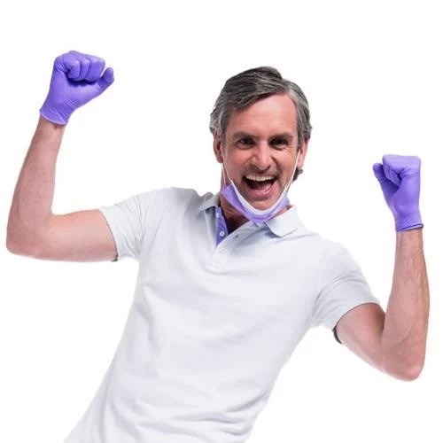 Comforties Soft Nitril Easyglide En Grip Lila 100 Stuks 3 Comforties Soft Nitril Easyglide En Grip Lila 100 Stuks - Afbeelding 3