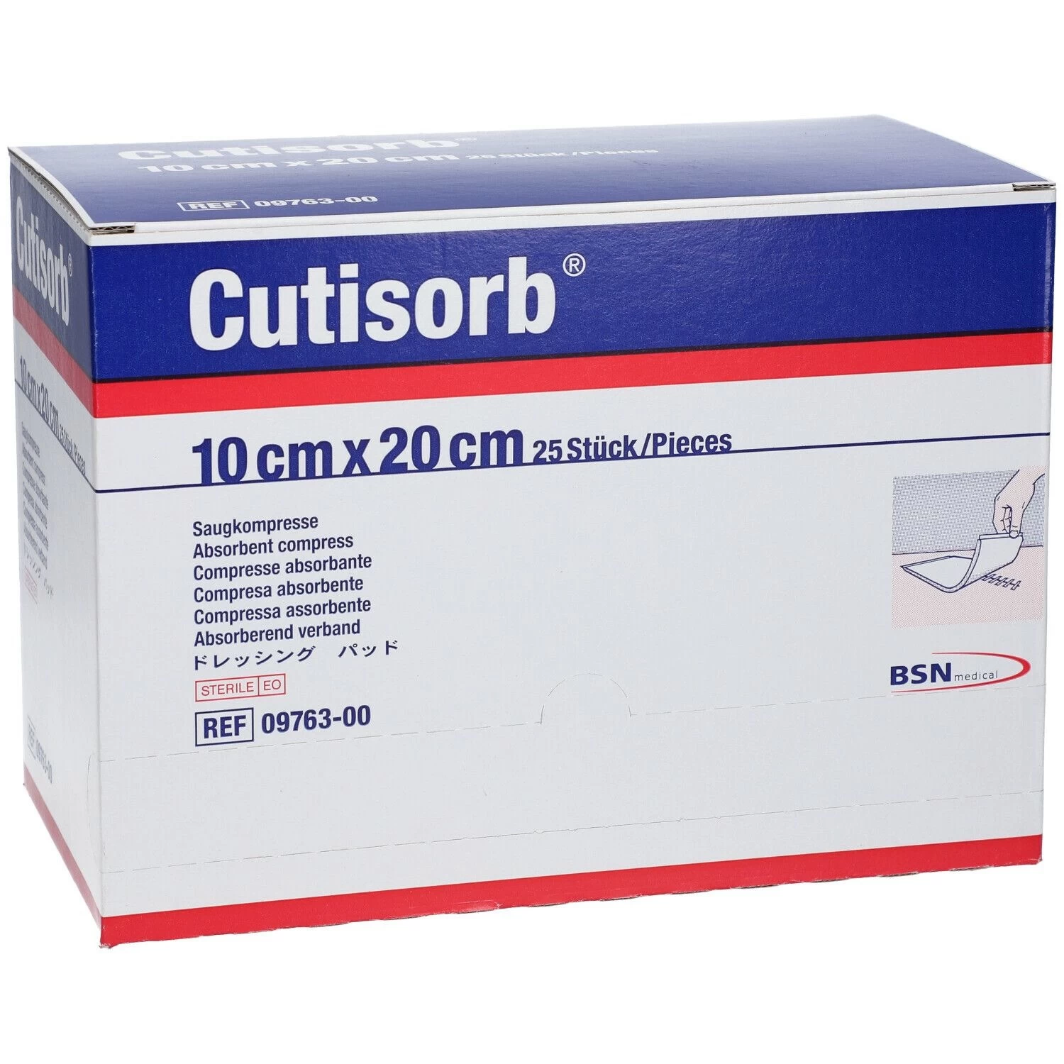 BSN Cutisorb Absorberend Kompres Steriel 2 BSN Cutisorb Absorberend Kompres Steriel - Afbeelding 2