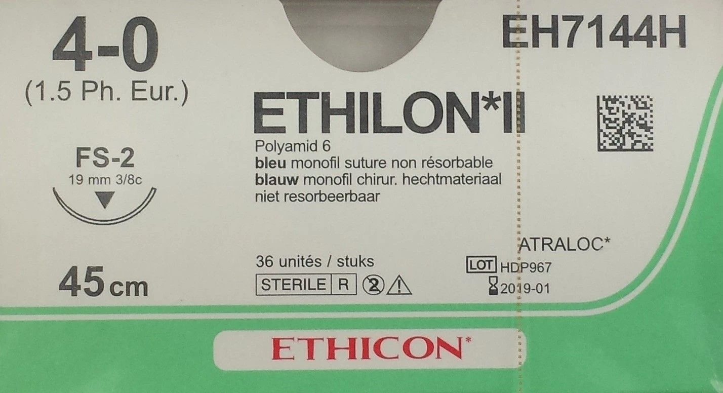 Ethilon Hechtdraad 4-0 (FS-2) EH7144H 36 Stuks 3 Ethilon Hechtdraad 4-0 (FS-2) EH7144H 36 Stuks - Afbeelding 3