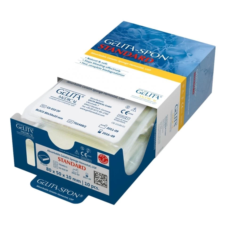 Gelitaspon Compres 8x5x1cm (Willospon) 2 Gelitaspon Compres 8x5x1cm (Willospon) - Afbeelding 2