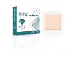 Kliniderm Foam Silicone Schuimverband Met Border 12,5x12,5cm