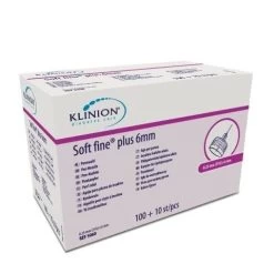 Klinion Diabetes Care Soft Fine Plus Pennaalden 0,25mm (31G) X 6mm