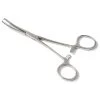 Kocher Arterieklem 1x2 Tanden 18cm. Gebogen Rvs.