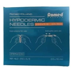 Romed 100st Injectienaalden 25G X 5/8 -Medische Benodigdheden romed 100st injectienaalden 25g x 5 8 2