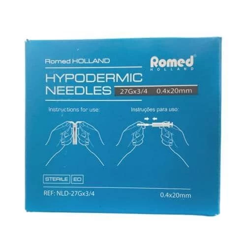 Romed 100st Injectienaalden 27G X 0.75 2 Romed 100st Injectienaalden 27G X 0.75 - Afbeelding 2