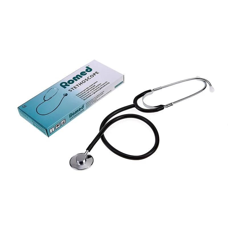 Romed Stethoscoop Standaard Zwart 2 Romed Stethoscoop Standaard Zwart - Afbeelding 2
