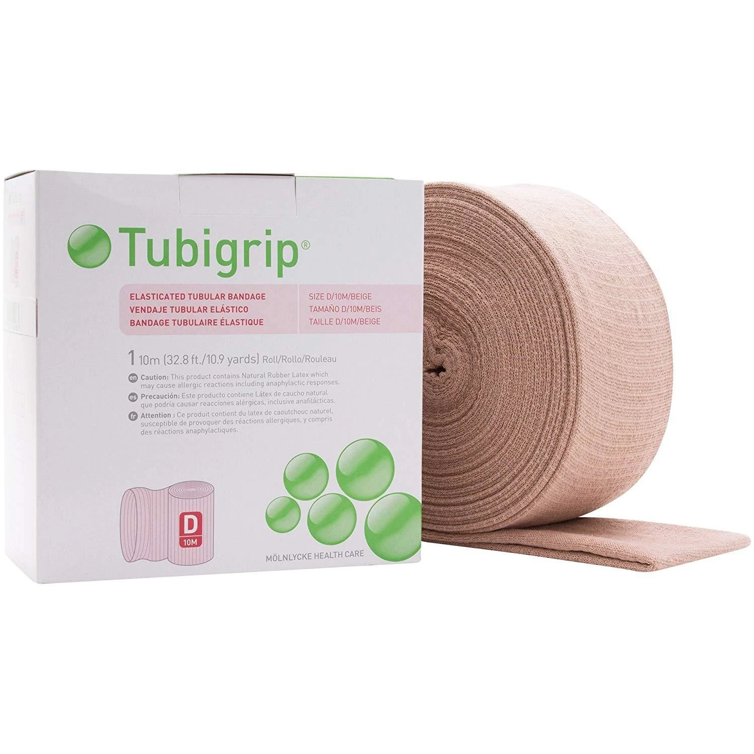 Tubigrip Buisverband Compressief Huidskleur Maat E - 10 Meter 1 Tubigrip Buisverband Compressief Huidskleur Maat E - 10 Meter