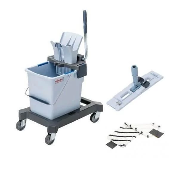 Vileda Ultraspeed Pro Single Bucket Starter Kit 1 Vileda Ultraspeed Pro Single Bucket Starter Kit